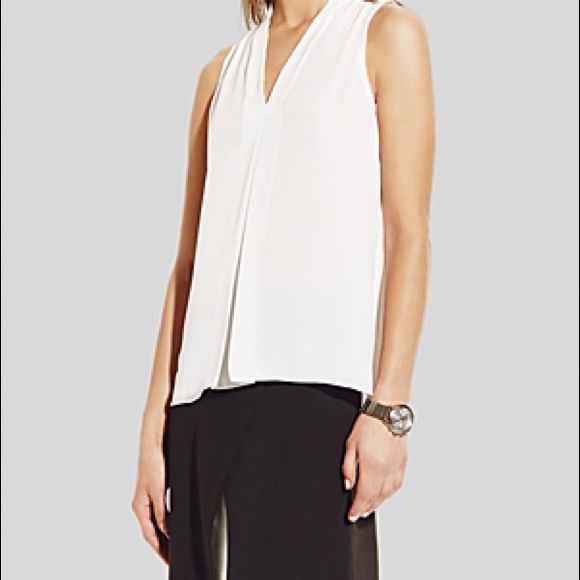 Vince Camuto Tops - NEW Vince Camuto Inverted Pleat High Low Top Sz XL